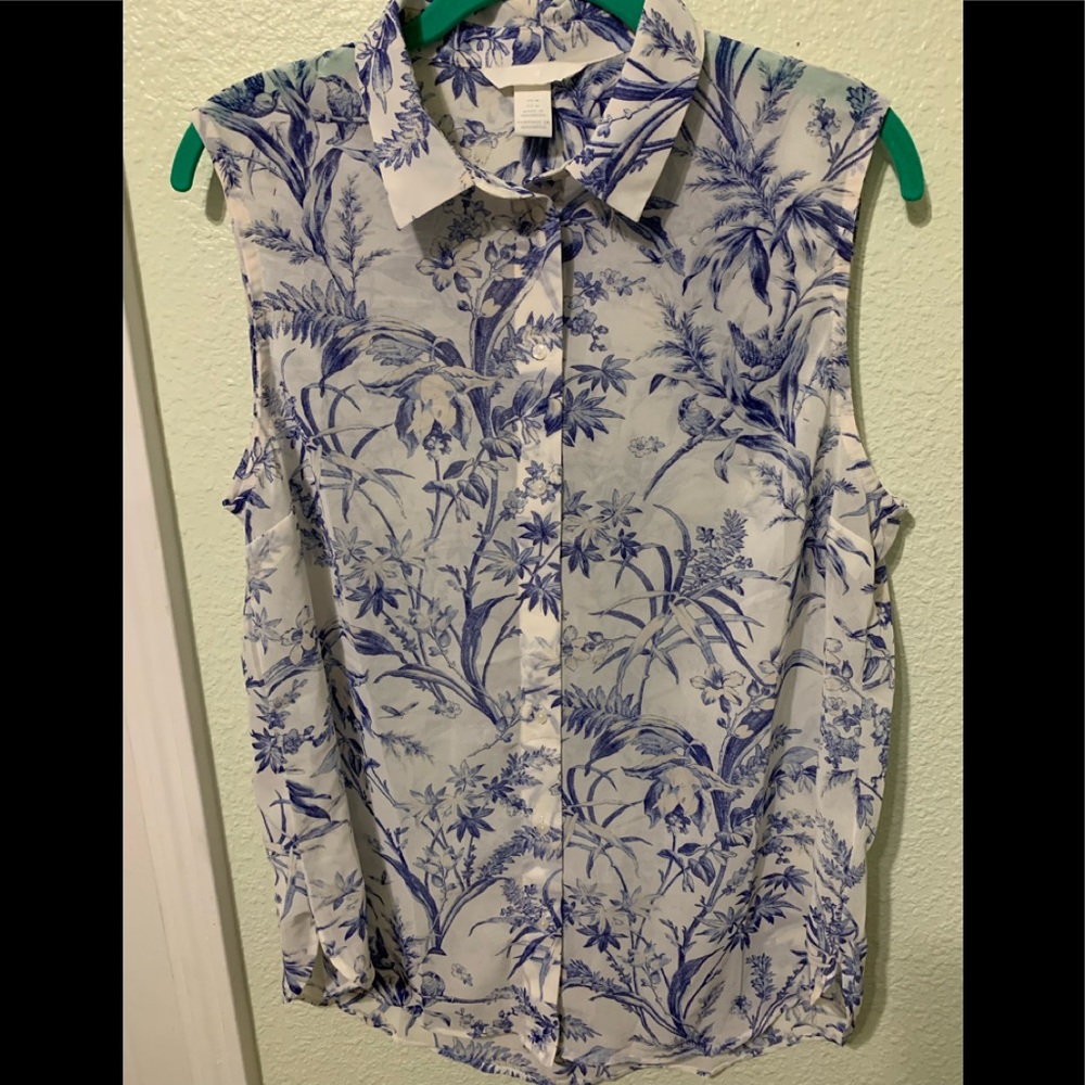 H&M High/Low Sleeveless Blouse